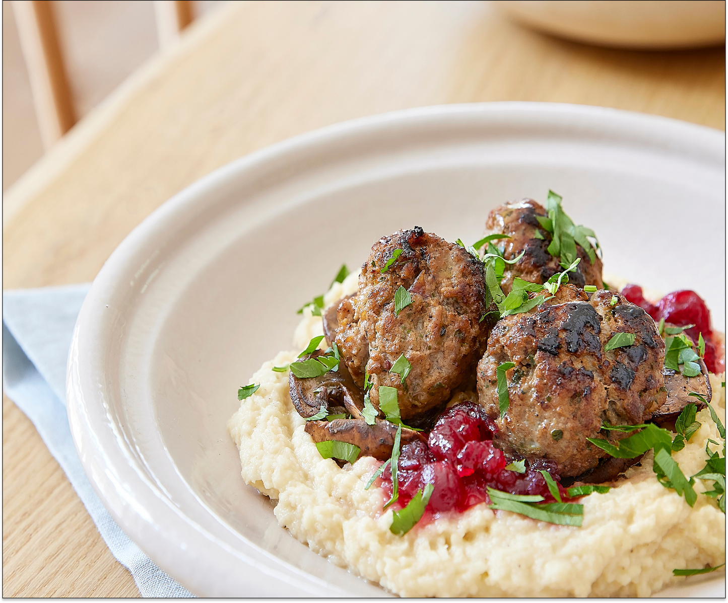 BOULETTES D’AGNEAU AUX AIRELLES